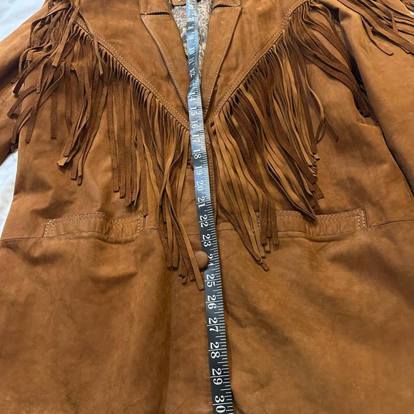 Vintage Brown Suede Fringe Jacket - Picture 5 of 6